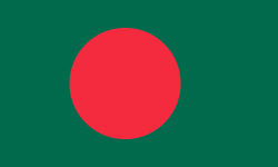 Red circle centered on a green background.